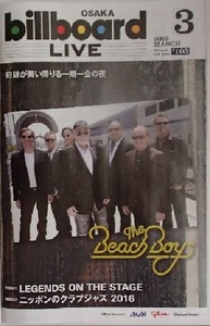 271/16'03/ビルボードライブ Billboard/ゴダイゴ GODIEGO/ビーチ・ボーイズ The Beach Boys/小柳ゆき Yuki Koyanagi/DEEN