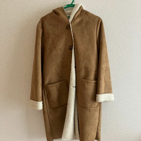 w closet ムートンコート ロングコート