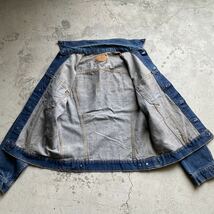 70's LEVI'S 70505 bigE デニム リーバイス 4th ビンテージ オリジナルデニムジャケット USA製 /501XX 557XX 506XX 507XX Gジャン_画像6