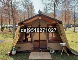 ロッジ型テント テント 防風防災 アウトドア キャンプ ロッジタイプ アウトドア 4-5人用 テント ファミリーテント 簡単設営 多機能