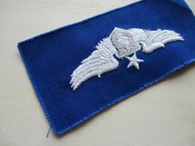 【送料無料】アメリカ空軍Senior Flight Nurse Wingsパッチ/Insigniaパイロット章ワッペンpatchエアフォースAIR FORCE米空軍USAF Badge M70_画像4