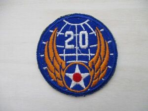 【送料無料】アメリカ陸軍航空軍20th Air Force第20空軍パッチWWIIワッペン/patchベトナムARMY AIR FORCE米陸空軍USAAF米軍US空軍USAAC M72