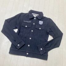 3648☆ TOMMY GIRL トミー ガール トップス スウェット ブルゾン アウター レディース M ブラック_画像1