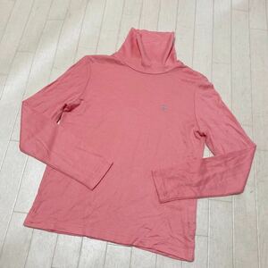 3652☆ MUNSINGWEAR マンシングウェア トップス カットソー 長袖 ハイネック スポーツ ゴルフ レディース L ピンク