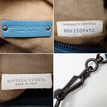 □BOTTEGA VENETA/ボッテガヴェネタ イントレチャート セミショルダーバッグ/コバルトブルー/レザー/肩掛け/保管袋付き&1913800013_画像6