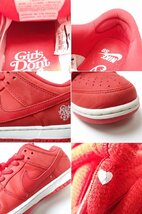 □美品 Girls Don't Cry/ガールズドントクライ × NIKE/ナイキ SB DUNK LOW PRO QS スニーカー 26cm/レッド/BQ6832-600/箱付き&1430900139_画像7