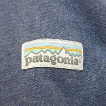 ★Patagonia/パタゴニア P-6ラベル ミッドウェイト フルジップフーディ レディースM/ブルー系/コットン/39507/パーカー&1376800119_画像5