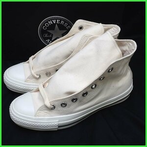 ★未使用 コンバース × マーガレットハウエル ALL STAR ハイカットスニーカー レディース24cm/ナチュラル/5950270500/外箱付き&1920500045