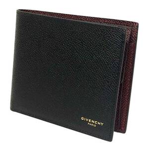 GIVENCHY ジバンシー 折財布 BK602DK0IF 001４CC COIN POCKET ブラック 黒 小銭入れ付き 未使用 新古品 aq8677