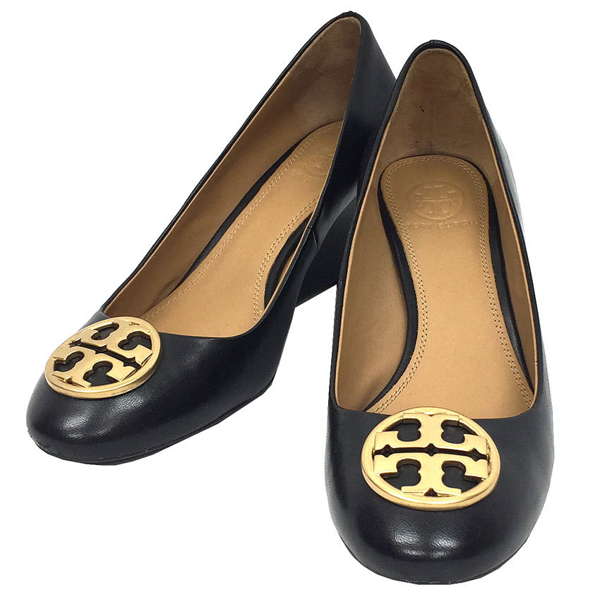 TORY BURCH トリーバーチ パンプス サイズ5.5 黒 aq8473-