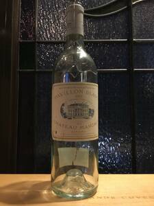 Вино пустое бутылка винтаж '91 Pavillon Blander du Chateau Malgo
