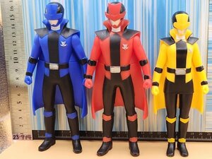 怪盗戦隊ルパンレンジャーvs警察戦隊パトレンジャー17cmソフビ フィギュア◆検Lupinranger Patrangerルパンブルー レッド イエローFigurine