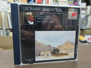 天10//CD///無傷!!★オーストリア盤★Sony シューマン：交響曲第3,4番／バーンスタイン （Leonard Bernstein）,ニューヨークフィル