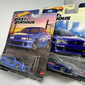 Hot Wheels FAST&FURIOUS Inregra Nissan Maxima ホットウィール ワイルドスピード アキュラ インテグラ ニッサン マキシマ 2台セット ①