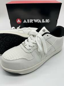 送料無料 26.5cm AIRWALK エアウォーク AW-621 ホワイト ベーシックウォーク ロー 耐滑底 超軽量 樹脂先芯 安全靴 セーフティシューズ