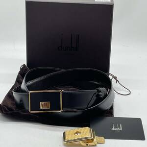 【KO660 箱有】dunhill ダンヒル バックル2個セット ロゴバックル ゴールド金具 ベルト 42/107 ビジネス 紳士 メンズ