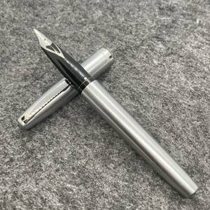 PE508□SHEAFFER シェーファー 万年筆 トライアンフ シルバーカラー USA製 筆記未確認 レトロ