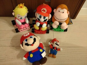 スーパーマリオ　マリオカート　ぬいぐるみ　ドンキーコング　セット　レトロ