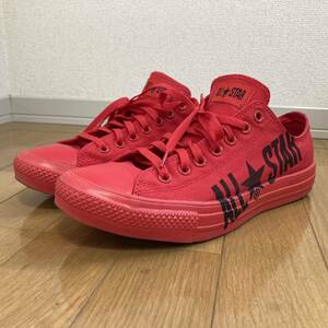 【中古美品】CONVERSE ALL STAR Lo LIGHT BIGLOGO MN OX RED コンバース オールスター ライト ビッグロゴ オックス 31300460 スニーカー