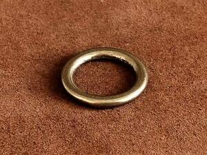 真鍮製 指輪 10号 （Sサイズ）リング パーツ アクセサリー ゴールド アンティーク ビンテージ メンズ レディース 雑貨 小物 金色