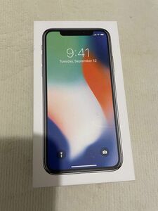 箱のみ　Apple iPhone X シルバー　256GB 