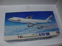 積プラ処分　未組立!　ハセガワ 1/200 JAL 日本航空 B747-200　ボーイング　ジャンボ　ジェット機　_画像1