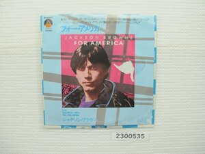 2200535E　FOR AMERICA　ジャクソン・ブラウン　ＥＰレコード　　　