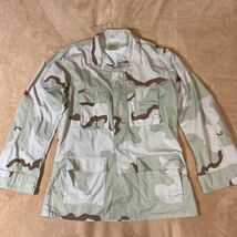 米軍 3カラーデザートリップストップ BDU ジャケット サイズM-L 古着_画像1