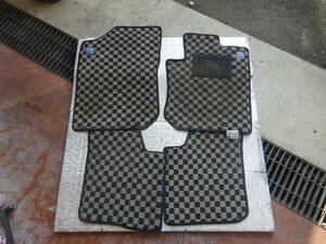  Daihatsu L650S Mira gino minilite special original floor mat 4 sheets for 1 vehicle check pattern 