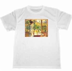 フレデリック・チャイルド・ハッサム　ドライ　Tシャツ　名画　絵画　アート　グッズ　金魚の鉢