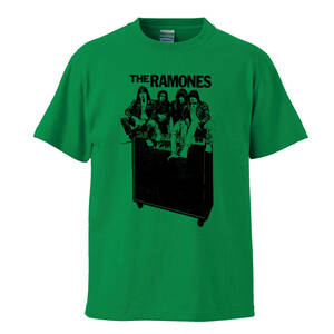 【Lサイズ Tシャツ】RAMONES ラモーンズ パンク NEWYORK PUNK LP CD レコード 70s マーシャル 甲本ヒロト クロマニヨンズ グリーン