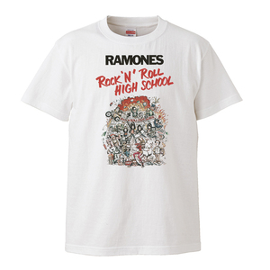Ramones ラモーンズ Tシャツ ロックンロールハイスクール【Sサイズ 新品】検 バンドT ロックT パンク