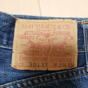 Levi's　リーバイス　501XX　W29 L36　バレンシア工場　ボタン裏555　米国製　ビッグE　LEVI'S made in USA