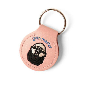 GYM MASTER Gym Master G821649 happy embroidery coin key holder pink new goods 