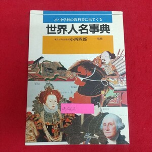 a-462※6 小・中学校の教科書に出てくる 世界人名事典 昭和62年11月18日第1刷発行 講談社 アインシュタイン 勝海舟 ダーウィン 中原中也 他