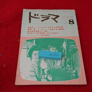 a-650 ドラマ 山田太一/お父さんの地下鉄 廣澤榮/佐武と市 捕物控 前川宏司自選コント集 など 1981年発行 ８月号 映人社※6 