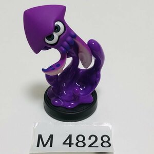 M4828 ●中古 美品 即決●amiibo イカ ネオンパープル (アミーボ スプラトゥーン 紫) ●Splatoon / Squid - Neon Purple