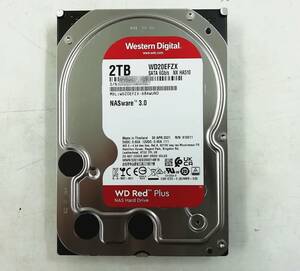 ★1000円スタート★Western Digital 3.5インチ HDD WD20EFZX 2.0TB レッド データ削除済 ハードディスク WD レターパック発送【H23092905】