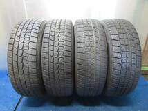 ★8-8.5分山★19年製★ ダンロップ WM02 195/65R15　社外ホイール 15×6J +50 5H-114.3 4本セット スタッドレス ノア・ヴォクシー等　A312_画像2