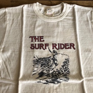セール 新品 未使用 タグ付 ウエス UES 半袖 Tシャツ 651730 UES THE SURF RIDER オフホワイト アメカジ オーガニックコットン 拘りTシャツの画像4