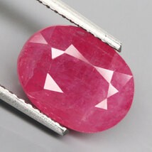 【天然大粒ルビールース 3.76ct:3239】タンザニア産 Natural Ruby 裸石 標本 鉱物 宝石 コランダム jewelry Winza Tanzania_画像1