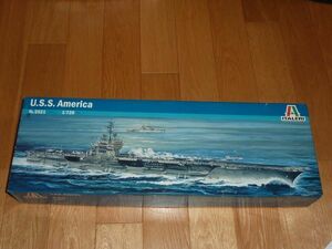 1/720　キティホーク級空母３番艦 アメリカ CVA/CV-66 イタレリ 航空母艦 U.S.S. AMERICA ITALERI フォレスタル級