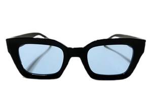  sunglasses no lenses fashionable eyeglasses men's lady's light blue lens light lens Surf skate 