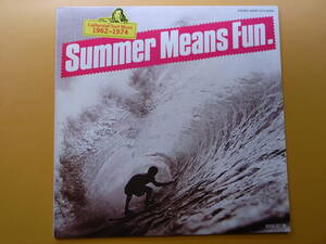 LPレコード（プロモ用サンプル盤）オムニバス盤　Summer Means Fun,カリフォルニアの夢