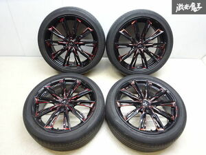 ●ウェッズ レオニス GX 18インチ 7J +55 PCD 114.3 5H ダンロップ LE MANS V 215/45R18 93W ステップワゴン ノア ヴォクシー 棚L-10