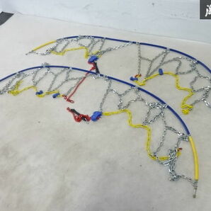 rex レックス 製 スノー チェーン 雪道用 チェーン 2本分 ホイール サイズ 不明 全長：約173㎝ 幅：約30㎝ 即納 在庫有 棚22-4の画像3