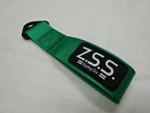 ☆Z.S.S. Racing Div. TOW STRAPトーストラップ グリーン 緑色 みどり 牽引 ベルト 牽引フックトーイングストラップ 新品 即納 タイプR ZSS_画像2