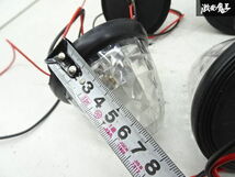 【点灯OK 割れ無し】 社外 LED サイドマーカー 4個 クリア レッドLED 直径 約87mm 高さ70mm 棚30-3_画像7