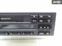 【実働】BMW 純正 E36 3シリーズ 左ハンドル カセット テープ プレーヤー デッキ ラジオ AM FM オーディオ C33 DIN JAPAN 1DIN 棚A-3-3_画像2