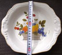 ミカサ　 MIKASA　食器　約24.5cmプレート5枚セット　フルーツ柄　ヴィンテージ_画像5